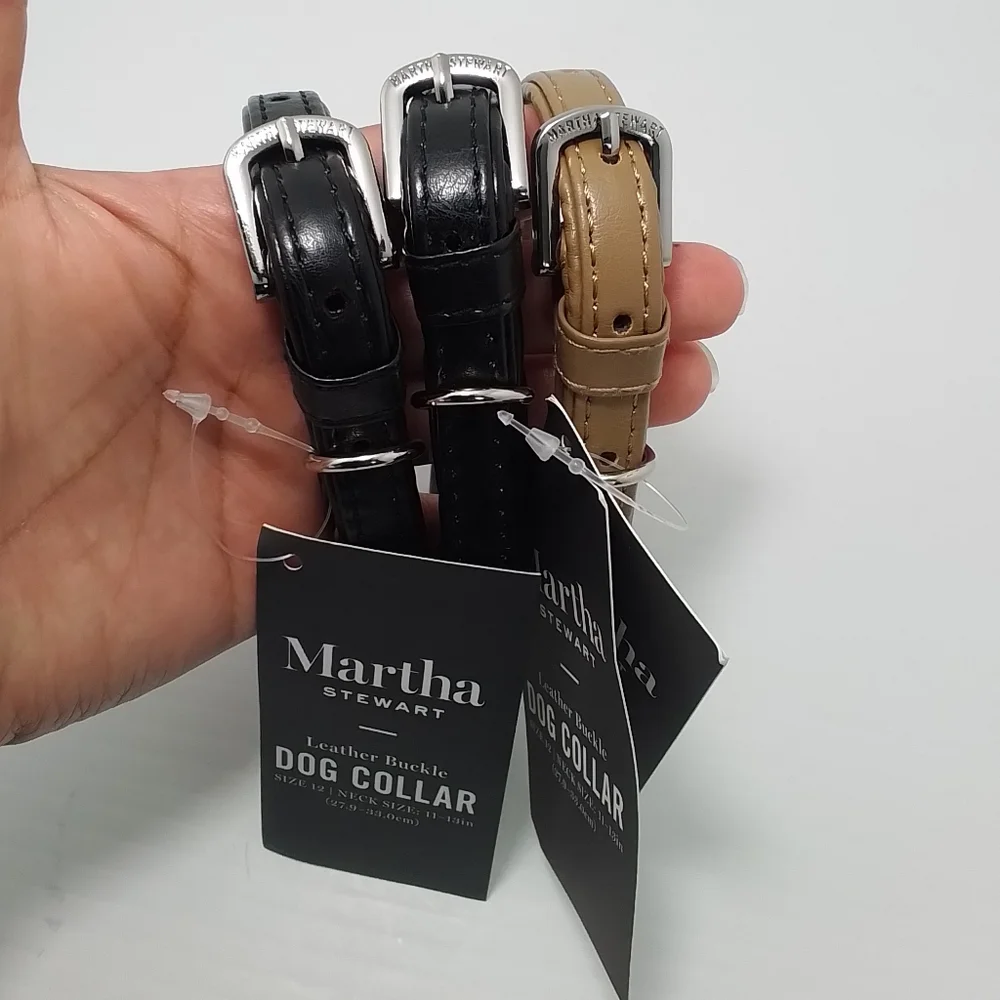 NWT Martha Stewart Buckle Dog Collar Sz XS